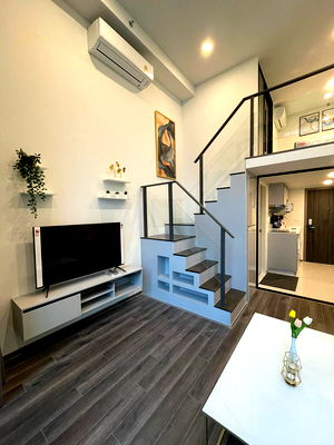 Condos for rent : OMG677  < Available 1-Sep-25 > Nice DUPLEX 1 Bedroom unit - for RENT @ [ KnightsBridge Space Rama 9 ]