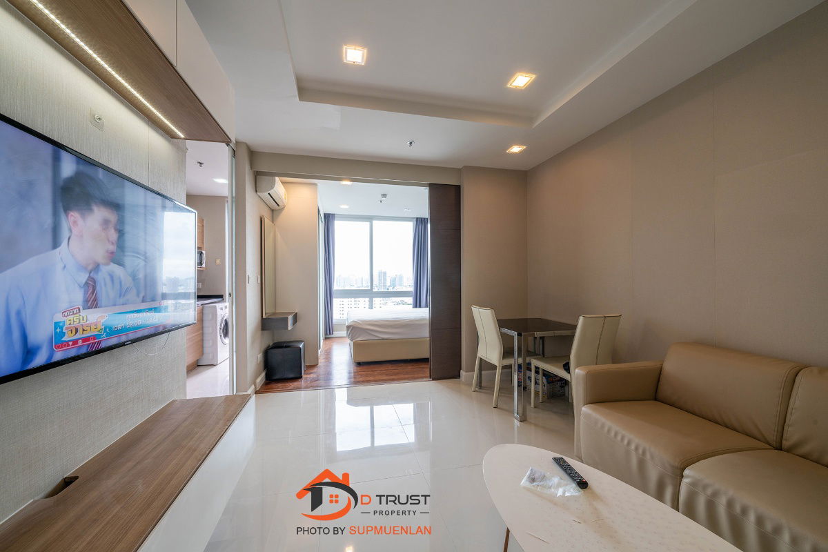 รูป ให้เช่า คอนโด เดอะ เมโทรโพลิส สำโรง 35ตร.ม. ตึก A ชั้น 23 มีเฟอร์ฯ พร้อมอยู่ - รูปที่ 1/7