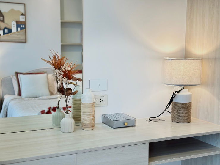 รูป ห้องใหม่เพิ่งแต่งเสร็จ : Casalunar Mesto : 1 bed 32 ตรม ชั้น 25 วิวทะเล เฟอร์ครบ พร้อมเข้าอยู่ - รูปที่ 4/14
