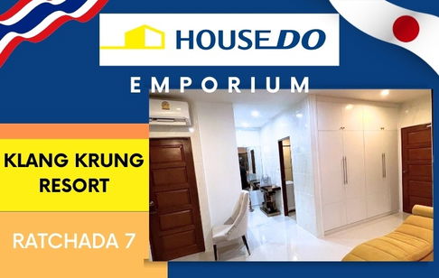✨ Condo for Sale: Klang Krung Resort (Ratchada 7) — Only 4.30 Million Baht