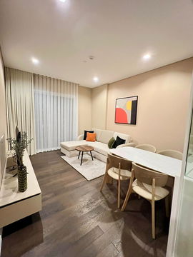 ให้เช่าคอนโด The Saint Residences ห้าแยกลาดพร้าว 2 ห้องนอน 2 ห้องน้ำ ห้องมุม ชั้นสูงวิวสวย Condo for rent 40K