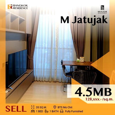 ขายคอนโด : 🎯Good price, M Jatujak,Prime location near BTS Mo Chit