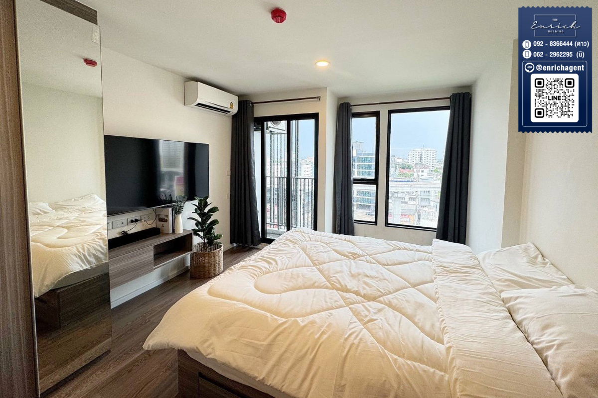 picture 💙For rent The Origin Ramintra 83 Station, beautiful room, view of the MRT Ramintra Km. 9💙 Call 062-2962295 Ni // Line ID: @enrichagent - 5/7