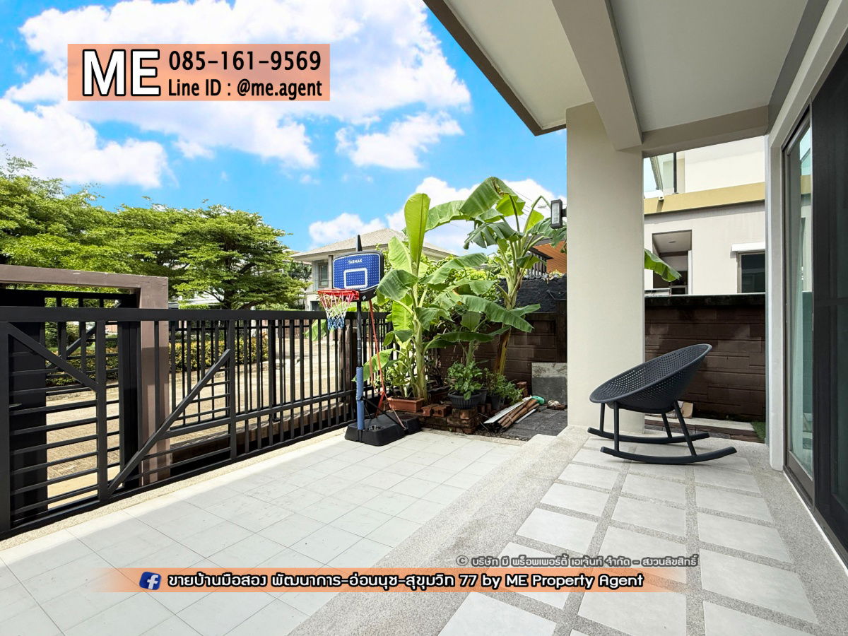 picture For Rent Single house The Plant Estique Pattanakarn38 Garden view Fully furnished with all appliances Ready to move in Call 064-9549619 (RBE21-51) - 4/30
