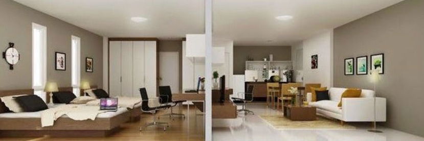 รูป Latitude Condo ซ.บางนาการ์เด้น 4 ใกล้เอแบคบางนา   One bedroom ขนาด 45 ตร.ม.   Duplex ขนาด 60 ตร.ม.  - รูปที่ 2/9