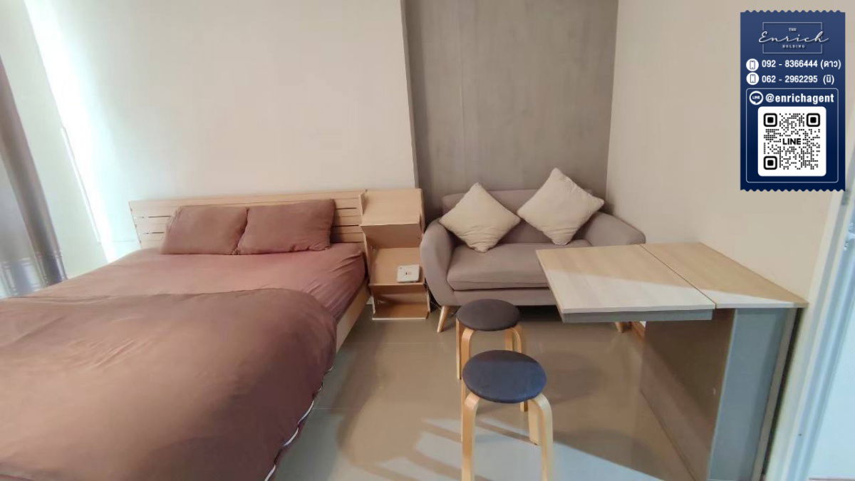 picture 💙For rent Ratchada Orchid, fully furnished, ready to move in, MRT Sutthisan💙 Call 062-2962295 Ni // Line ID: @enrichagent - 4/5