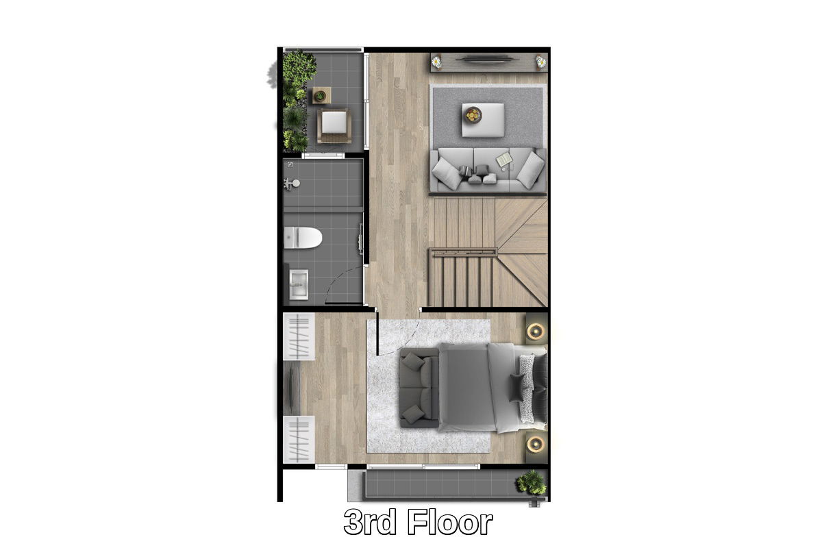 picture [SALE : STP11130] 🏡Baan Klang Mueang Ratchapruek-Sathorn ✨Exclusive 3-Story Corner Townhome – Only One in the Project !✨ - 12/12