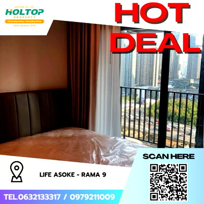 Condos for rent : #Z2202💥310868🔥 Condo for rent: Life Asoke - Rama 9