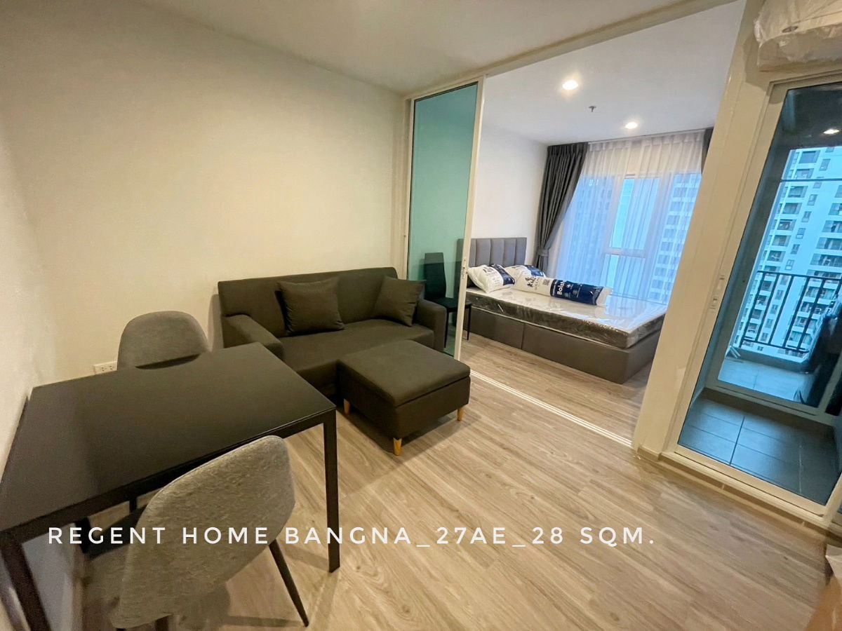 รูป ให้เช่า!!! คอนโด Regent Home Bangna รับแดดเฉพาะช่วงเช้านิดหน่อย โปร่ง เครื่องใช้ไฟฟ้าครบ พร้อมอยู่ - รูปที่ 3/7