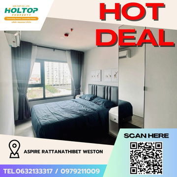 #Z2220💥010968🔥 Condo for rent: Aspire Rattanathibet Weston