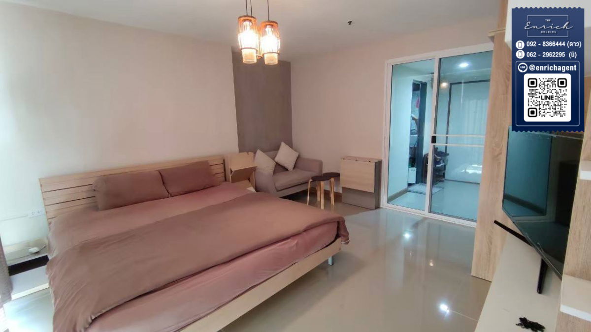 picture 💙For rent Ratchada Orchid, fully furnished, ready to move in, MRT Sutthisan💙 Call 062-2962295 Ni // Line ID: @enrichagent - 3/5