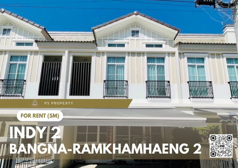 For rent ✨ Indy 2 Bangna-Ramkhamhaeng 2 ✨ 3 bedrooms, 3 bathrooms, fully furnished and equipped with appliances