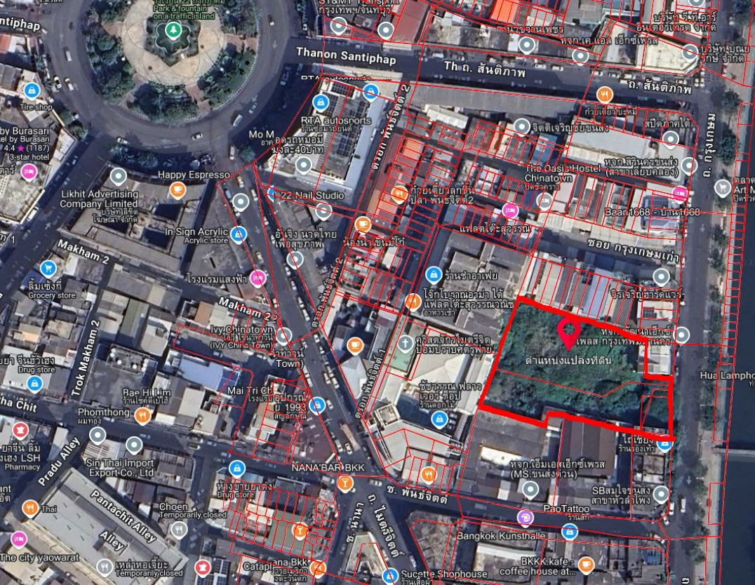 รูป ขายที่ดินสวย ใกล้สถานีรถไฟหัวลำโพง  ขนาด 1-3-3.1 ไร่ (703.1 ตรว.) - รูปที่ 8/8