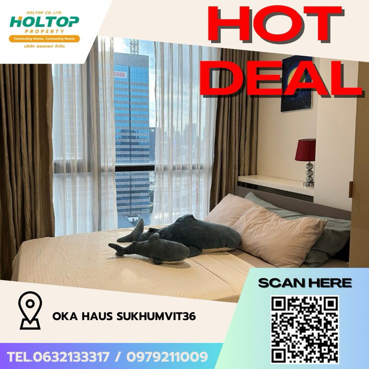 รูป #Z2189💥310868🔥ให้เช่าคอนโด Oka Haus Sukhumvit36 - รูปที่ 2/10