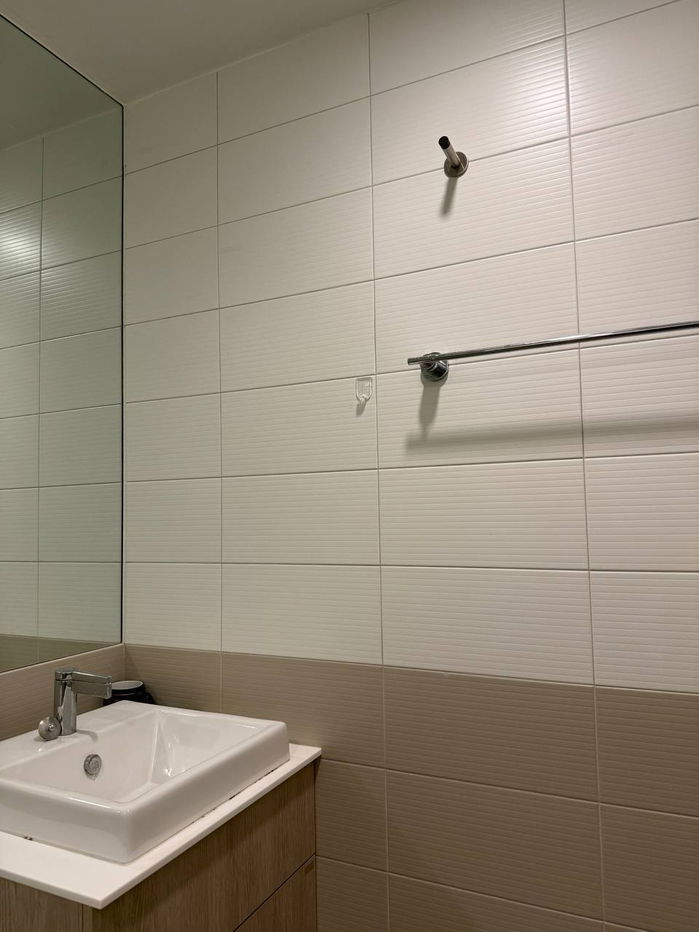 picture Ideo Q Chula Samyan【𝐑𝐄𝐍𝐓】🔥A spacious room perfect for those who love a simple, minimalist style.🔥  Contact Line ID: @hacondo - 5/5