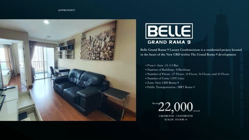 For rent Belle Rama 9 Ready to move in