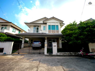 บ้านเดี่ยวให้เช่า : ตกแต่งพร้อมเข้าอยู่! หมู่บ้านมัณฑนา​ บางนา กม.13 บ้านเดี่ยว 52 ตร.วา. พื้นที่ใช้สอย​ 160 ตร.ม