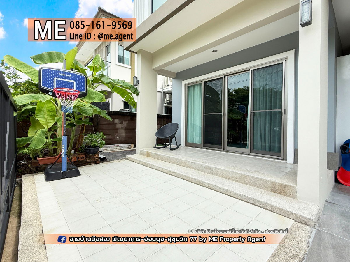 picture For Rent Single house The Plant Estique Pattanakarn38 Garden view Fully furnished with all appliances Ready to move in Call 064-9549619 (RBE21-51) - 3/30