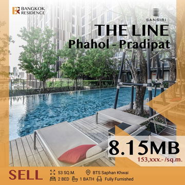 ⚡Beautiful unit, Available now!⚡The Line Phahol - Pradipat near BTS Saphan Khwai
