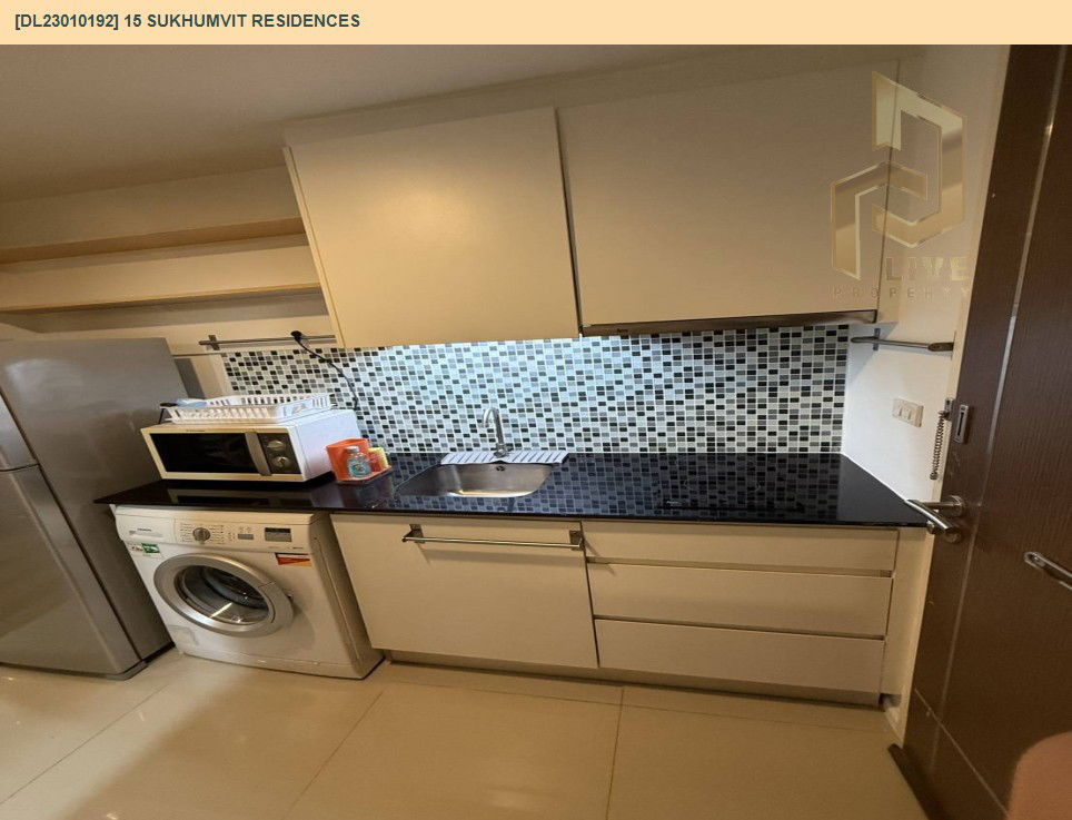รูป DL23010192 ให้เช่าคอนโด 15 สุขุมวิท เรสซิเดนซ์ (15 Sukhumvit Residences) ใกล้ BTS นานา พร้อมเข้าอยู่ โทรด่วน 0638692663 LineID @655ebbvc - รูปที่ 6/8