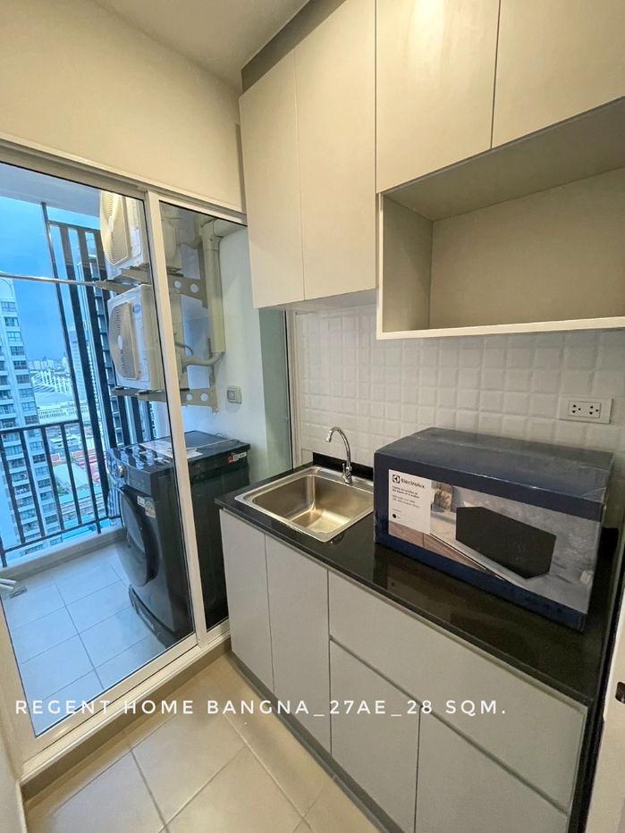รูป ให้เช่า!!! คอนโด Regent Home Bangna รับแดดเฉพาะช่วงเช้านิดหน่อย โปร่ง เครื่องใช้ไฟฟ้าครบ พร้อมอยู่ - รูปที่ 6/7