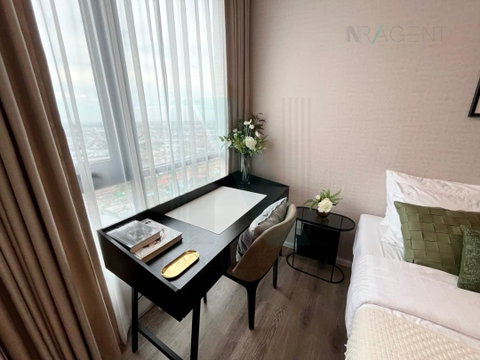 🎊 For Rent Condo KNIGHTSBRIDGE SUKHUMVIT - THEPHARAK Building 1, Floor 32,Studio, Room size 24 sqm