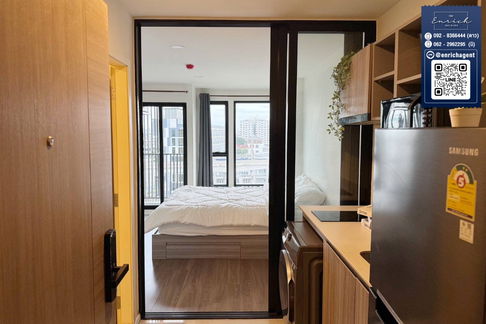 💙For rent The Origin Ramintra 83 Station, beautiful room, view of the MRT Ramintra Km. 9💙 Call 062-2962295 Ni // Line ID: @enrichagent