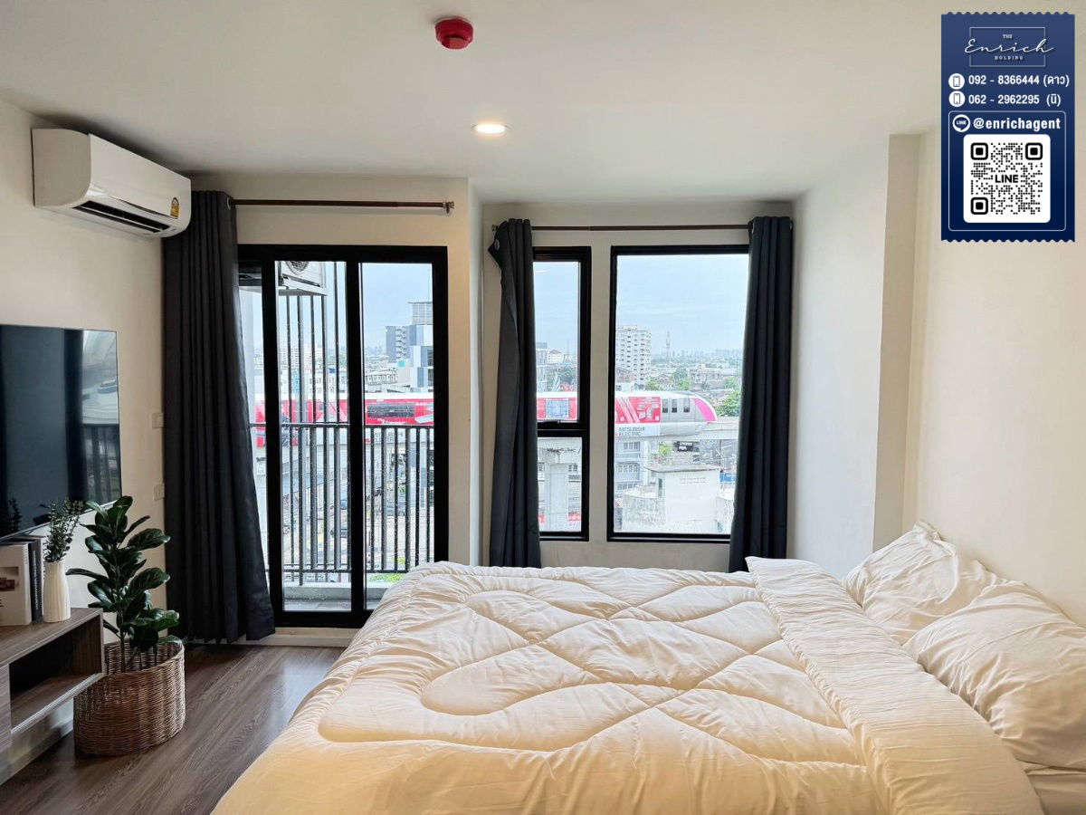 picture 💙For rent The Origin Ramintra 83 Station, beautiful room, view of the MRT Ramintra Km. 9💙 Call 062-2962295 Ni // Line ID: @enrichagent - 4/7