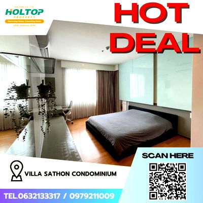 คอนโดให้เช่า : #Z2178💥300868🔥ให้เช่าคอนโด Villa Sathon Condominium 