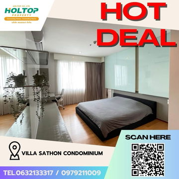 #Z2178💥300868🔥ให้เช่าคอนโด Villa Sathon Condominium 