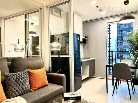 📌 For Rent Condo THE BASE SUKHUMVIT 77 Building 1, Floor 18,1 bed room, Room size 30 sqm