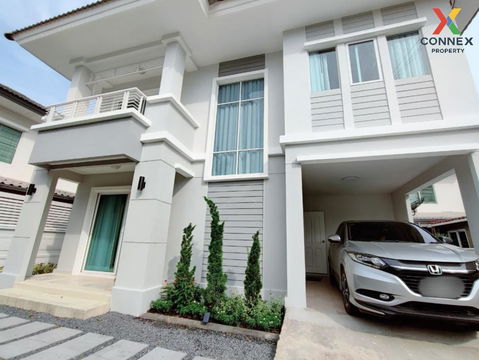 For Rent House , PRUKSA VILLAGE THE SEASON ROMKLAO - LADKRABANG , MRT-Min Buri , Lam Pla Thiw , Lat Krabang , Bangkok , CX-130077 ✅ Live chat with us ADD LINE @connexproperty ✅ 