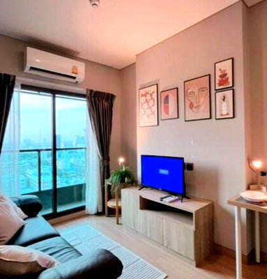 ขายคอนโด : ขาย คอนโด Lumpini Suite Din Daeng - Ratchaprarop (ลุมพินี สวีท ดินแดง - ราชปรารภ) 28.26 ตรม. 1 นอน 1 น้ำ ชั้น 19 วิวเมือง