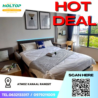Condos for rent : #Z2244💥020968🔥 Condo for rent: Atmoz kanaal Rangsit