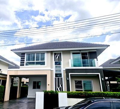 Houses for rent Mee Chok Plaza  : For Rent: House near Central Festival in the Karnkanok 20 Project Monthly Rent: 35,000 Baht (including common area fees)