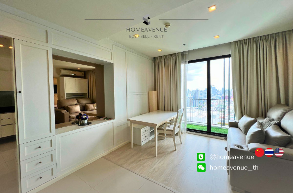 picture Quinn Ratchada 17 ✨ Renovated unit, ready to move in 🚇 Next to MRT Sutthisan | Line: @homeavenue 💥HA-2169 - 2/10