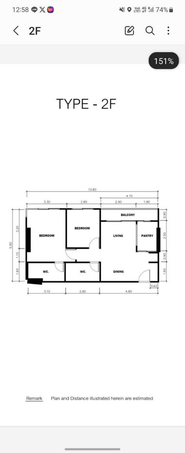 picture Parkland Charan-Pinklao 2 bed 2 bath / 63 sqm For sell - 9/9