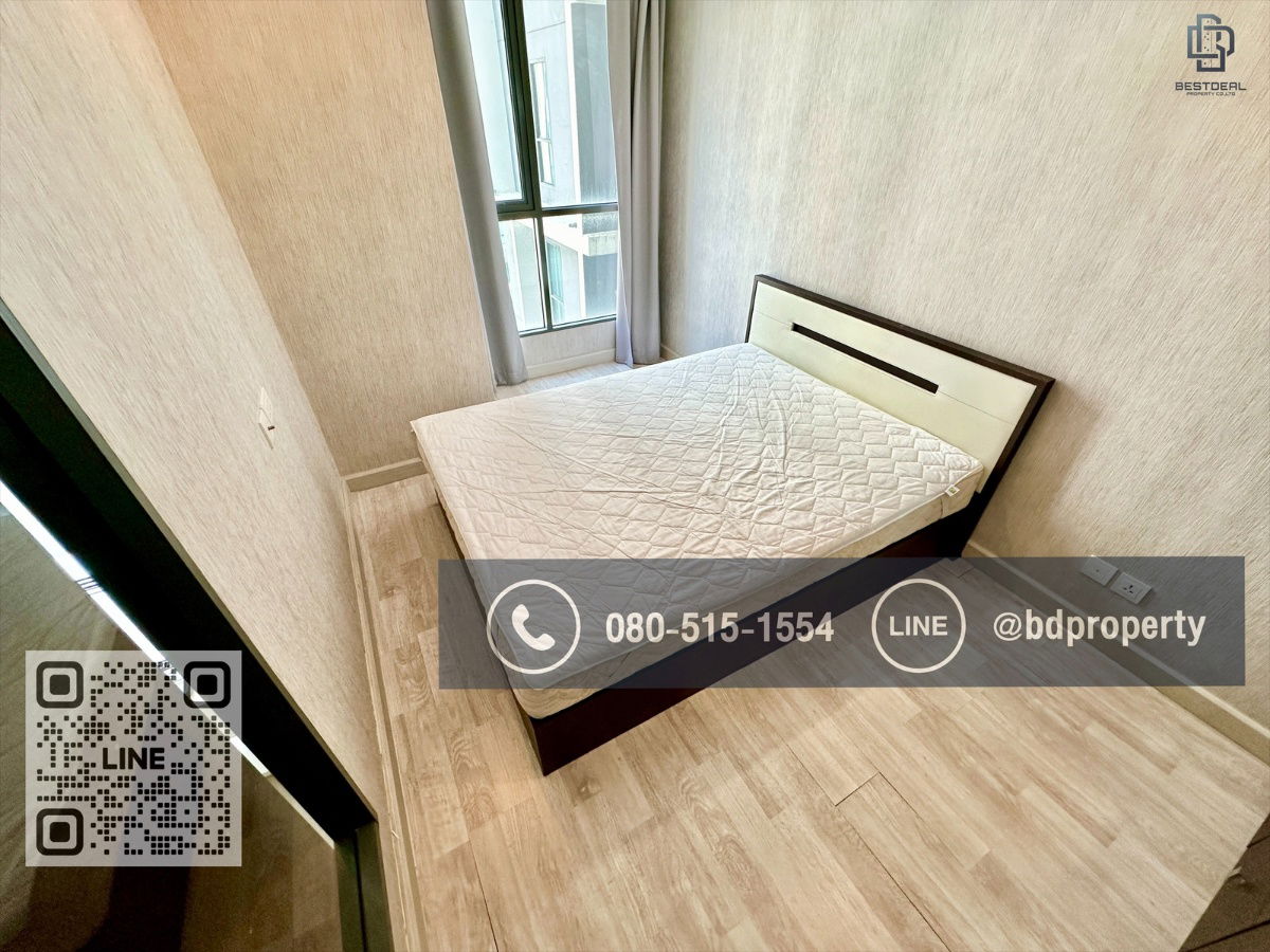 รูป Bestdeal ให้เช่า 1 ห้องนอน 31ตรม.ราคา 16,000/เดือนเท่านั้น เฟอร์นิเจอร์และเครื่องใช้ไฟฟ้าครบ“IDEO MOBI RAMA 9” ใกล้MRT และ เซ็นทรัลพระราม 9เพียง 80 ม. - รูปที่ 7/11