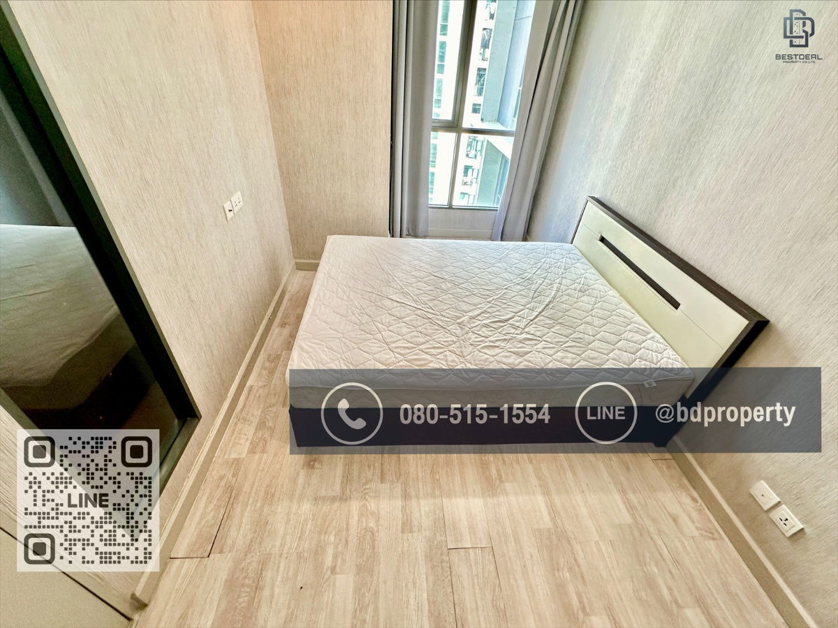 รูป Bestdeal ให้เช่า 1 ห้องนอน 31ตรม.ราคา 16,000/เดือนเท่านั้น เฟอร์นิเจอร์และเครื่องใช้ไฟฟ้าครบ“IDEO MOBI RAMA 9” ใกล้MRT และ เซ็นทรัลพระราม 9เพียง 80 ม. - รูปที่ 6/11