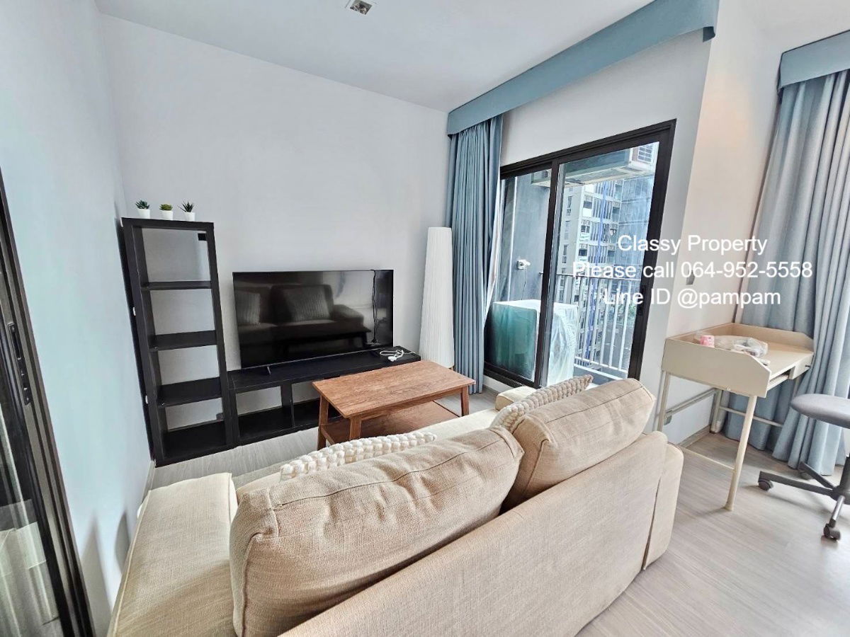 picture *** Condo for rent : Life Asoke-Rama 9  Studio High floor Fully furnished Separate kitchen near MRT Rama9 Special 15,000 Baht only!!! *** - 1/11