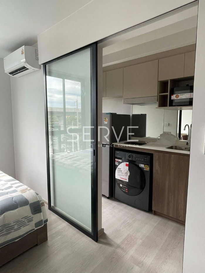 picture Studio Nice Room New Condo Fully furnished Good Location Next to BTS Khu Khot 100 m  @ Nue Core Khu Khot Station - 3/7