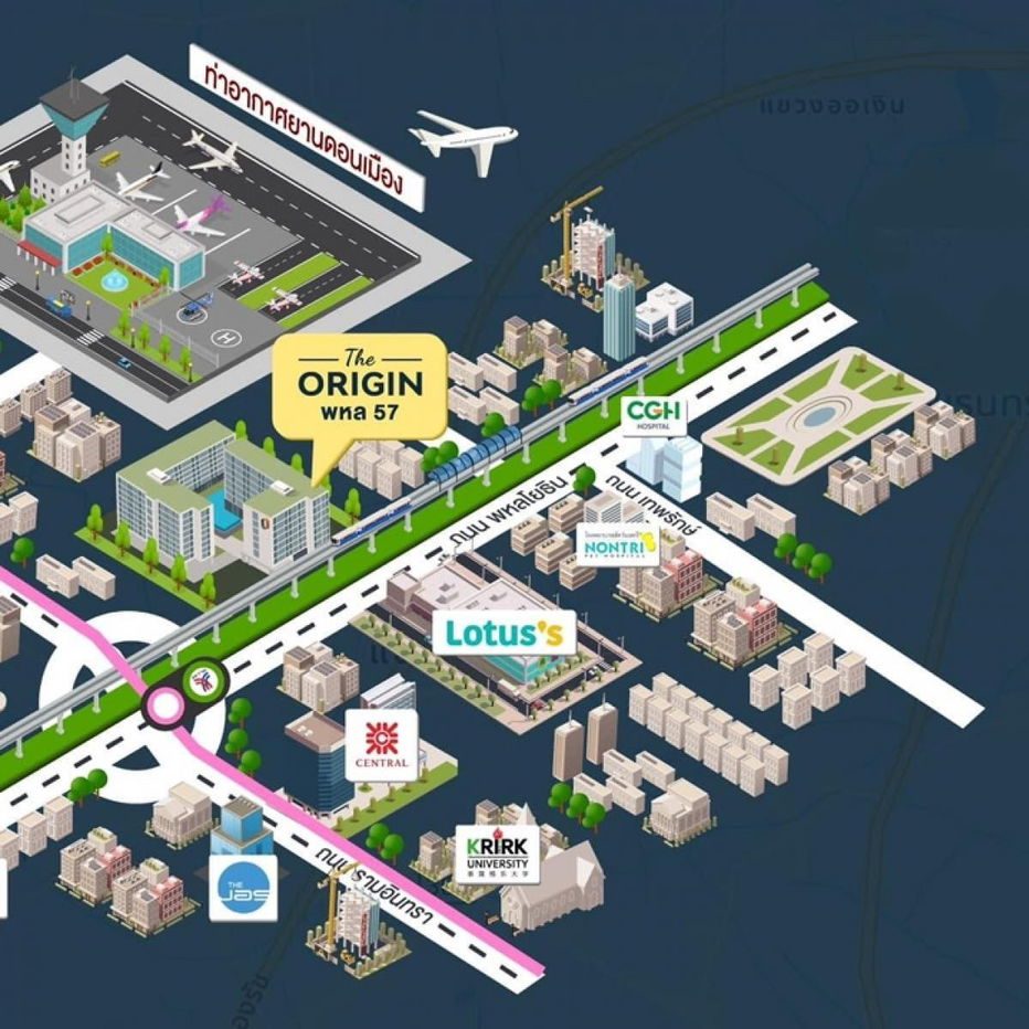 รูป ขายดาวน์คอนโด the origin พหลโยธิน 57 มีส่วนลด 3 แสน ห้อง 1 bedroom plus 34.95 พร้อมอยู่ มกรา ปี 69 - รูปที่ 13/13