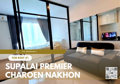 Condos for rent : For rent ✨ Supalai Premier Charoen Nakhon ✨ near BTS Krung Thonburi, fully furnished and equipped with appliances