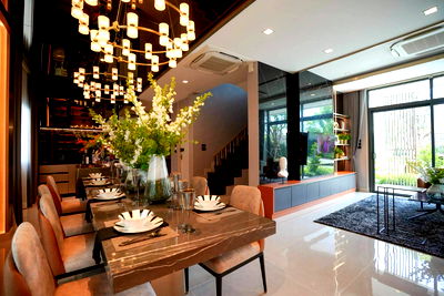 Houses for sale Khlong Sam Wa : ★ Captivate Type ★ Detached house 2 storey | Land size 91.30 sq.w. Usable area 365.00 sq.m. | 5 Bedrooms 5 Bathrooms Near Fashion Island