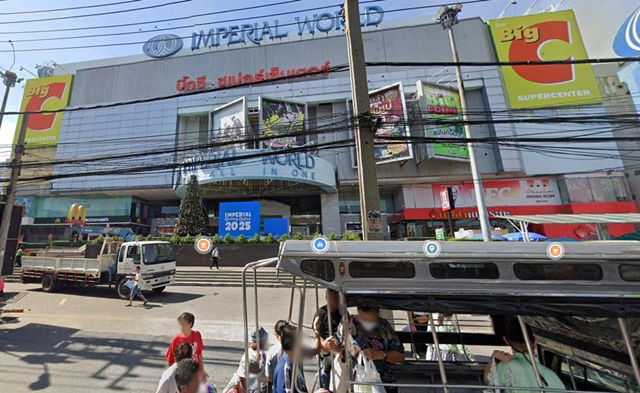 picture BTS Bearing BTS Bangna 50m. Commercial building for rent 4-storey + mezzanine 1 unit on the left 18 - 6/8