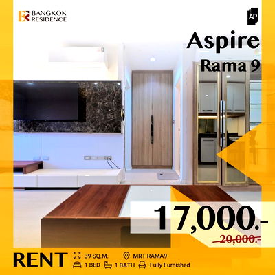 เช่าคอนโด ถนนเพชรบุรี (ตัดใหม่) กรุงเทพฯ :  Aspire Rama 9 💖 ห้องสวย ราคาดีเกินคุ้ม 🔥 ใกล้ MRT พระราม 9  