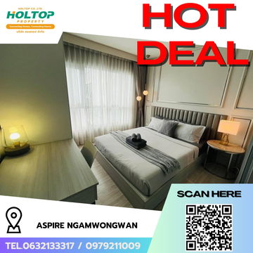 #R6123 🎉 030968 Condo for rent Aspire Ngamwongwan