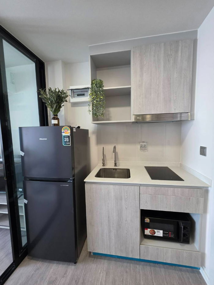 picture ✨ With washing machine and beautifully decorated, Atmoz Tropicana Bangna Condo, 23 sq m, Building D, 8th floor, only 9,000 baht 🏡💖 - 9/9