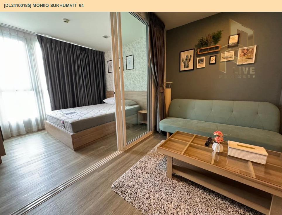 picture DL24100185 Condo for rent, MONIIQ Sukhumvit  64 near BTS Punnawithi, ready to move in, call urgently 0656133286 LineID @655ebbvc - 2/6