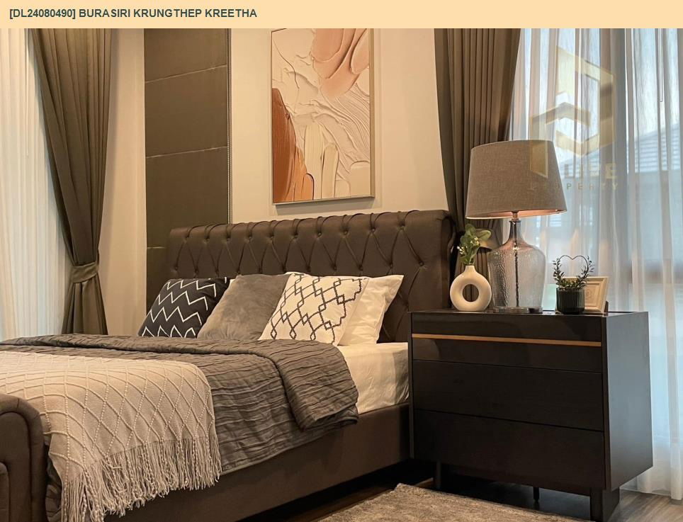 picture DL24080490 Condo for rent, BURASIRI KRUNGTHEP KREETHA near Airport Rail Link Hua Mak, ready to move in, call urgently 0656133286 LineID @534wlwof - 9/17